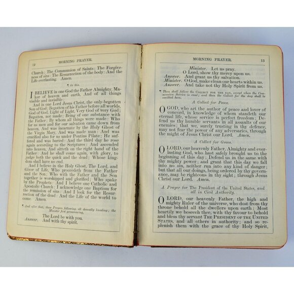 Common Prayer Hymnal 18921889 Protestant Episcopal Joined Books Antique - Picture 10 of 11